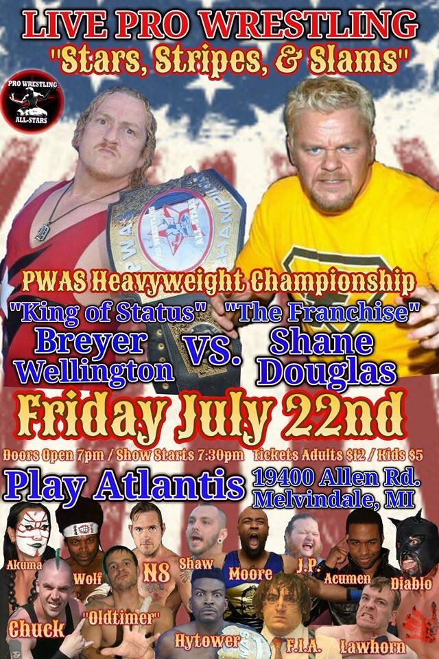 TheThreatDET's tweet photo. Friday! #ProWrestlingAllStars @AtlasHytower vs @AmazingN8 #CruiserCore #ThreatMode #Detroit Plus #ECW #ShaneDouglas! https://t.co/toq5Xv46fw