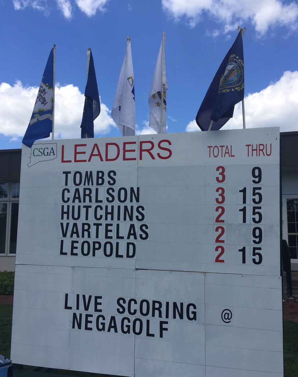A true championship feel here at <a href="/HartfordGolfC/">Hartford Golf Centre | UK ⛳️</a>. Leaderboards are set up across the course at #NEAmateur <a href="/CSGALinks/">CSGA</a>