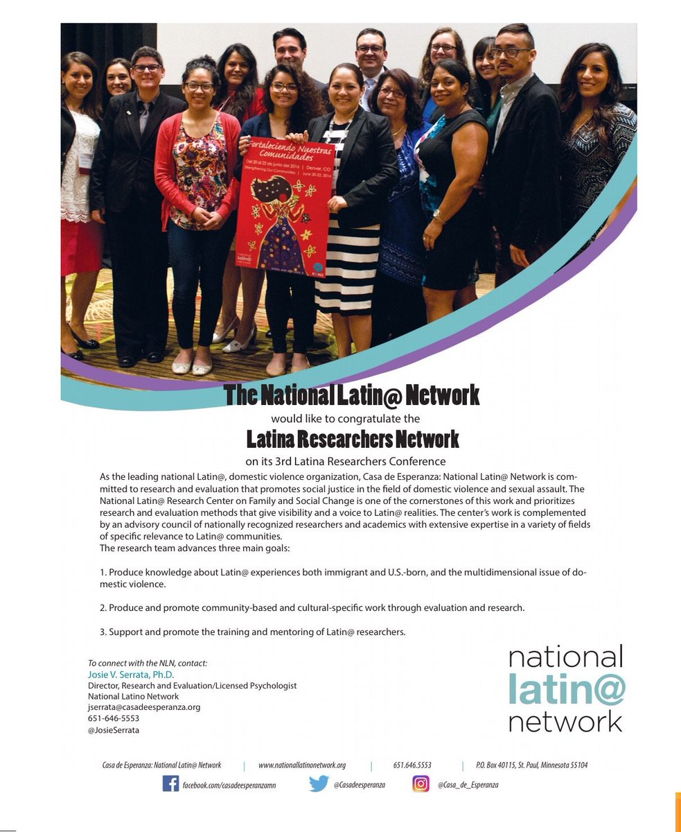 DrMazzula's tweet photo. Thank you @casadeesperanza National Latin@ Network for being our #LRC2016 partner! https://t.co/ThdubYAizn