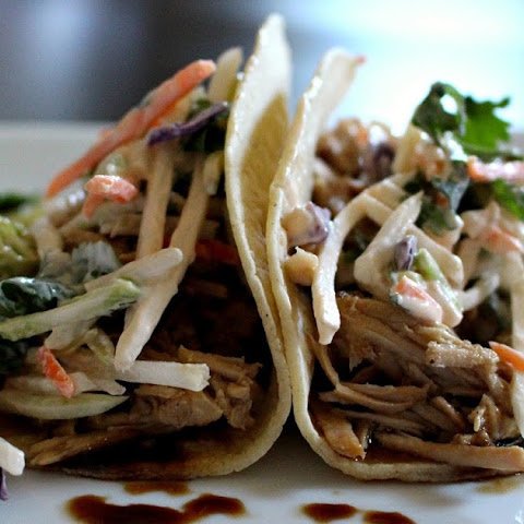 Today's Special: Pulled pork tacos with toasted Sriracha sauce and spicy Southwestern slaw! We open at 11!