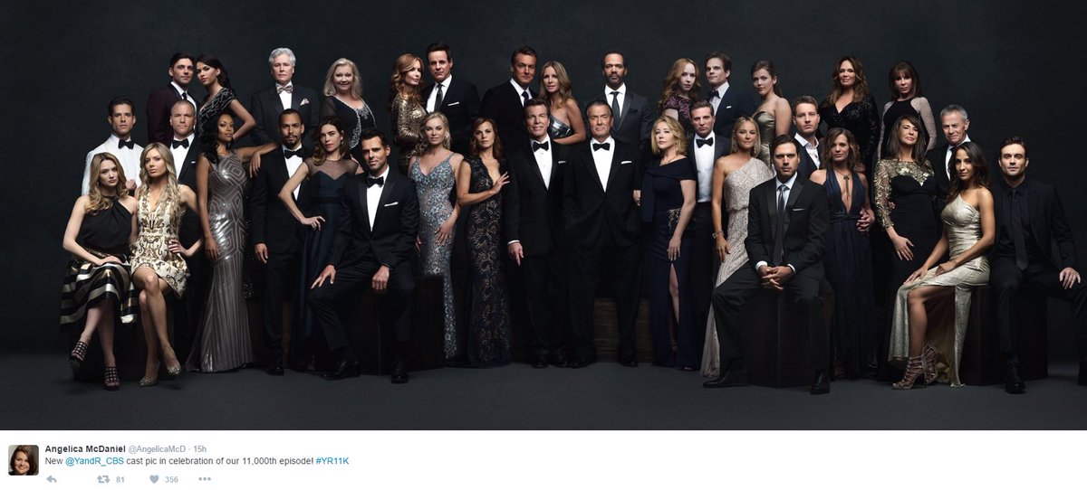 dcconfidential's tweet photo. Angelica McDaniel Shares #YR's 11000th Episode Cast Photo https://t.co/qDvdPy8jwB https://t.co/BUDqU6Nys8