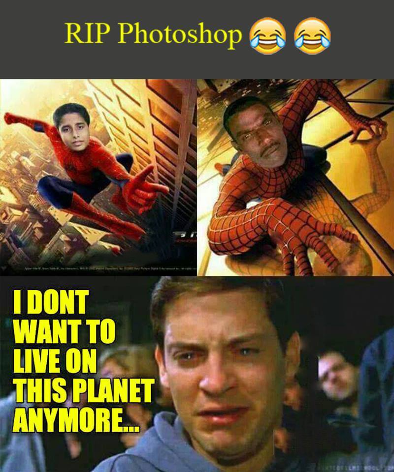 #RipPhotoshop #indianspiderman #desifun #troll