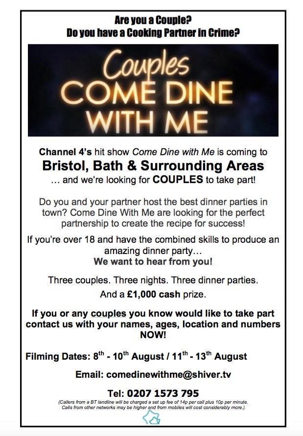 ComeDineWithMe's tweet image. Beautiful people of #BRISTOL and #BATH!! #CouplesCDWM is coming to a town near YOU!! Get involved today!!