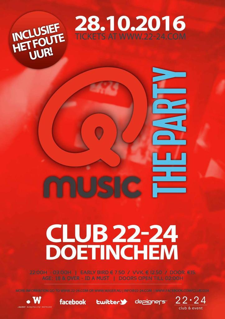Het leukste feest van Nederland komt naar Doetinchem! Ben jij erbij?
Tickets at 22-24.com