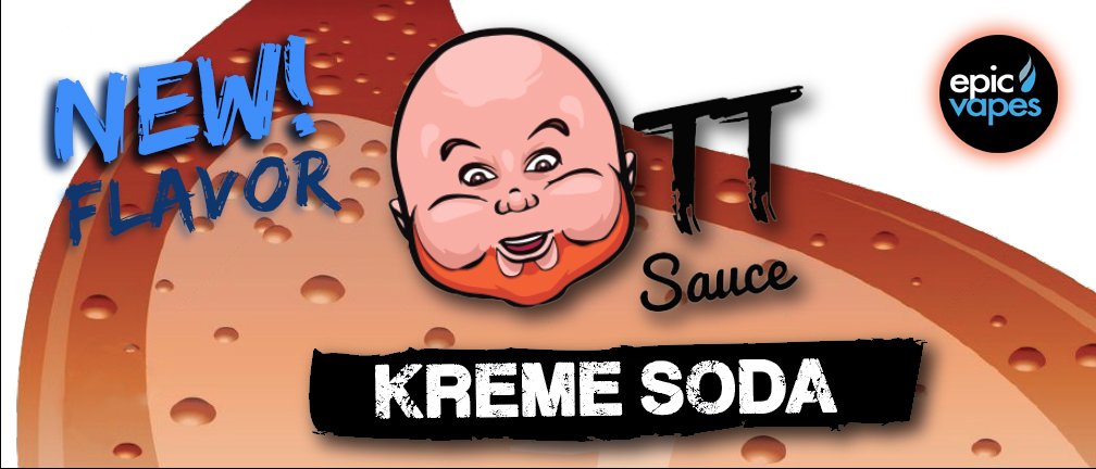 epic_vapes's tweet photo. You have to come try our newest flavor #eLiquid at #EpicVapes from #OttSauce, #KremeSoda! Just released today! YUM https://t.co/gm6yGm1Yq5