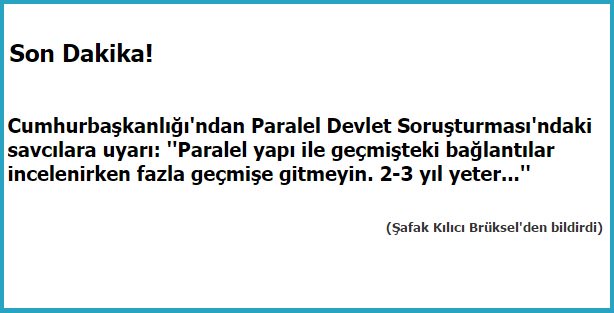 zaytung's tweet photo. Son Dakika - Cumhurbaşkanlığı'ndan Paralel Devlet Soruşturması'ndaki savcılara uyarı... https://t.co/dBBQWTnjJ3 https://t.co/9FFzUAxkFG