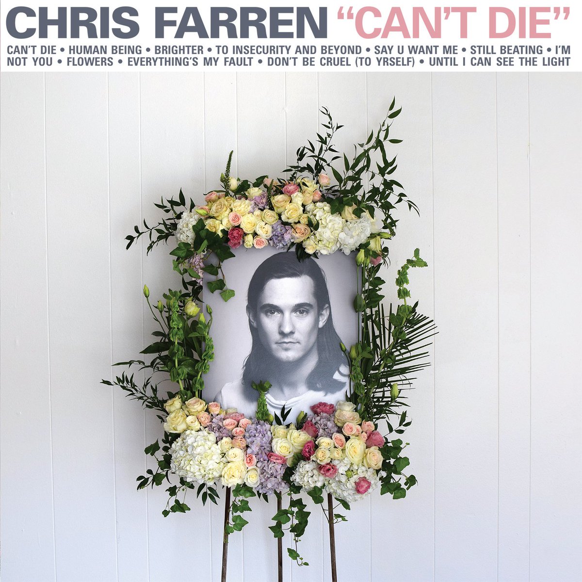 chrisfarren's tweet photo. "CAN'T DIE", my *debut* record comes out Sept 2nd on @SideOneDummy! Pre-Order it now, baby! https://t.co/DoLR431eii https://t.co/3uMRd0VHFa