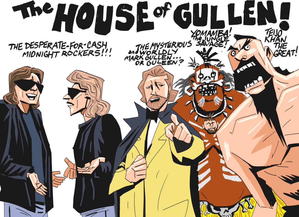 TheRealKINGDOG's tweet photo. @605pod @davidbix @GreatBrianLast #THEHOUSEOFGULLEN #YOMAMBA #TEIJOKHAN #THEROCKERS #WRESTLINGCOMICS #DANNYKELLYART https://t.co/LfBg1Cgq16