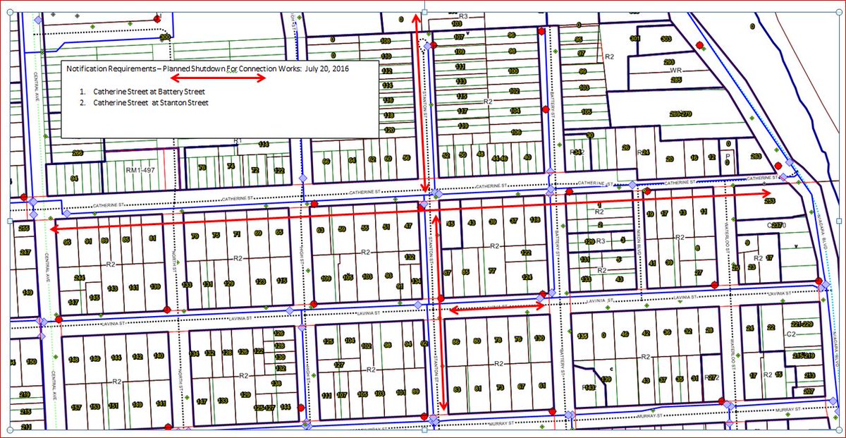 TownOfFortErie's tweet photo. CATHERINE ST PROJECT: Water supply disruption planned for Wed July 20 from 8:30AM-4:30PM #forterie #captialprojects https://t.co/GYENC3yoGc