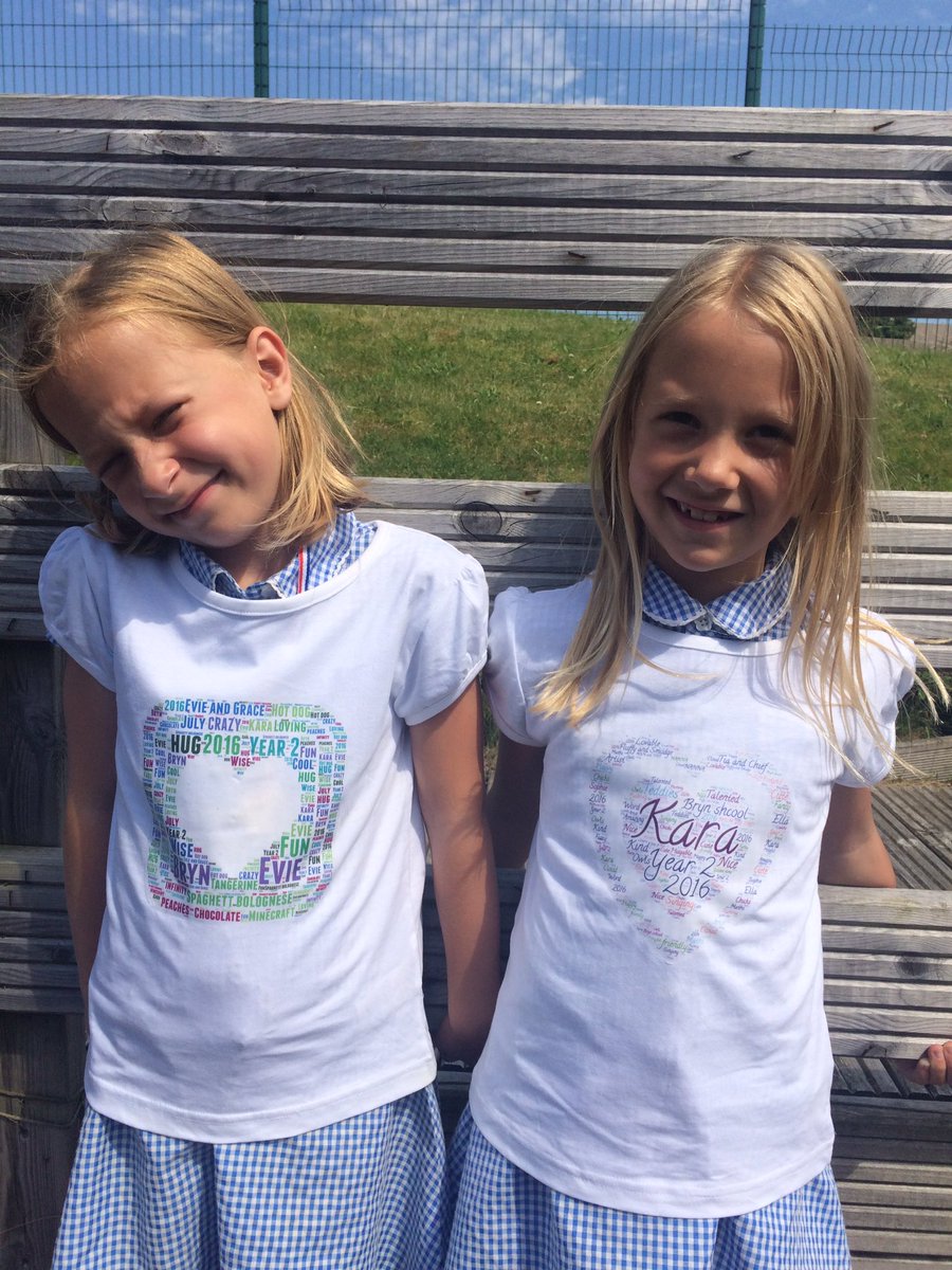 BrynYear2's tweet photo. Just a few of our end of year word Art tshirts! Year 2 did a fabulous job - Da iawn 🌟 https://t.co/29nDsFgPsP