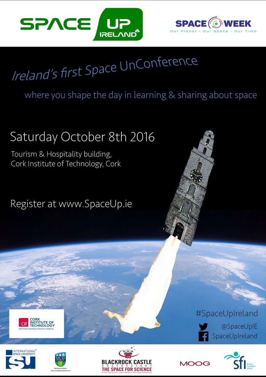 Awesome <a href="/SpaceUpIE/">SpaceUp Ireland</a> poster designed by the very talented @niamhiepoos thanks Niamh! <a href="/SpaceUpEU/">SpaceUp Europe</a> <a href="/SpaceUpConf/">SpaceUp</a>