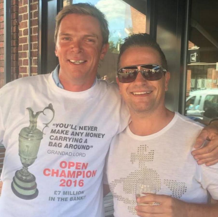 Henrik Stenson's caddie's shirt the day after The Open. Legend.