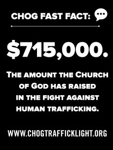 ChoGMinistries's tweet image. Thank you, Church of God. #CHOGTraffickLight #JesusIsTheSubject