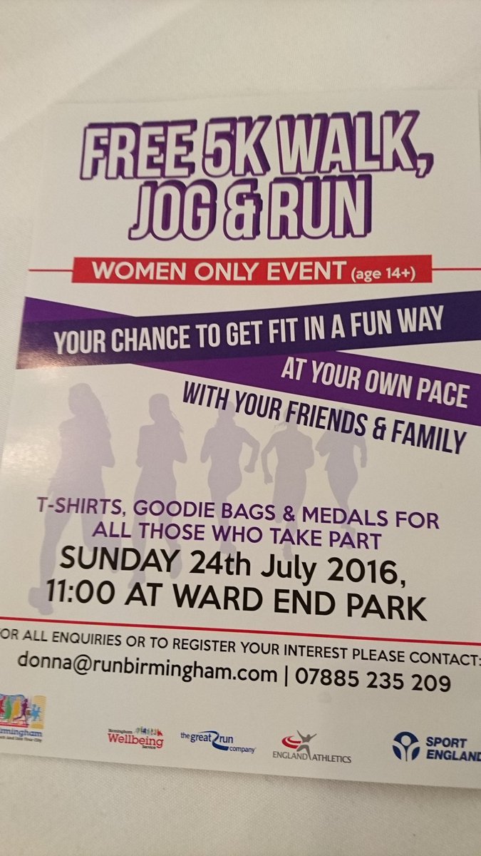Naseem__A's tweet photo. Four days to go! Women only Walk, Jog &amp; Run event at #Wardendpark interested?email: donna@runbirmingham.com #running https://t.co/5c40UiqCUQ