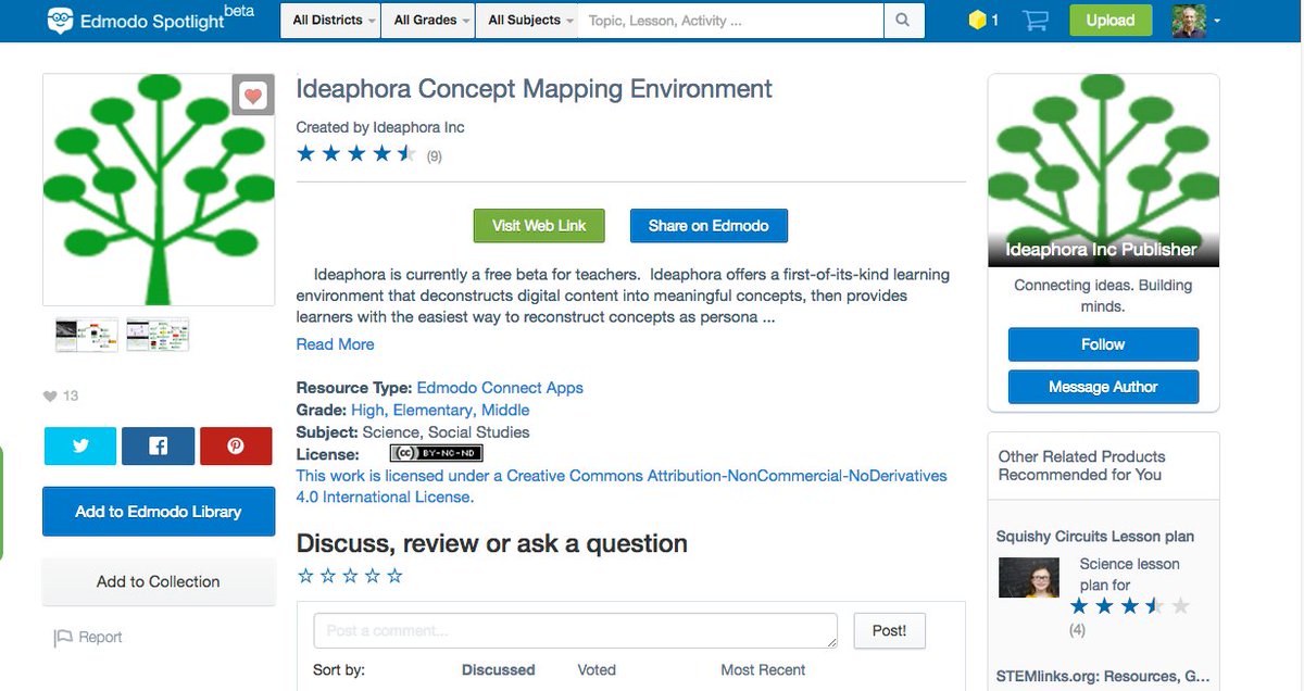 Ideaphora's tweet photo. Ideaphora available on @Edmodo Spotlight! Ideaphora Concept Mapping: https://t.co/2b5jjm7lGN #edmodo #ideaphora https://t.co/FDYaCzH0VG