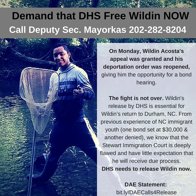 Teachers4Wildin's tweet image. ACTION ALERT: Call Dep Secretary Mayorkas &amp;amp; demand Wildin's immediate release. 202 282 8204 @Rocio_Inclan @mowhittt
