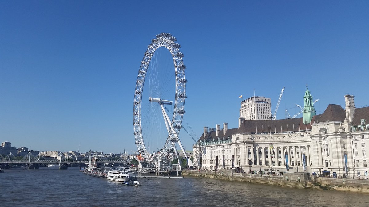 CoachJDorr's tweet photo. Our fearless group who rode the London Eye. @CHSCards https://t.co/aWROePFVyZ