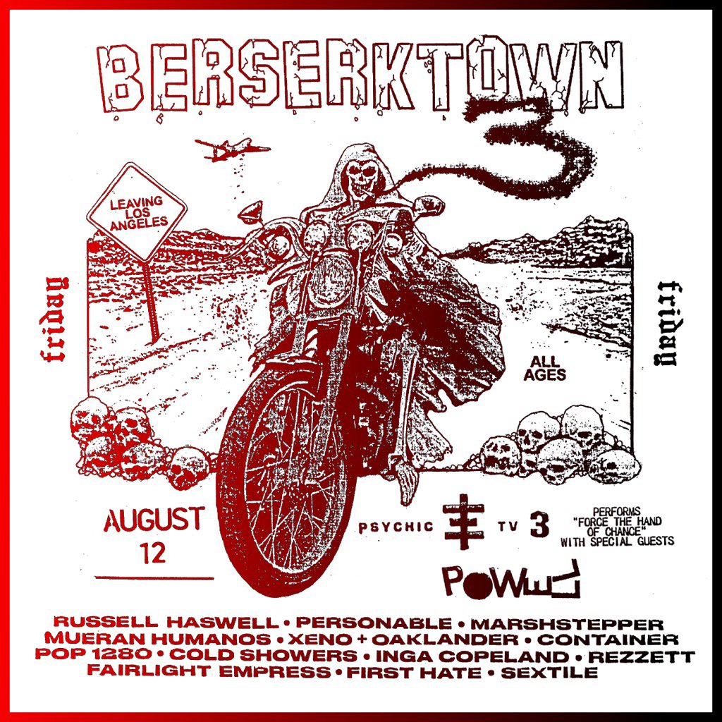 Live in LA! AUG 12 <a href="/BerserktownLA/">Berserktown</a> festival <a href="/XenoOaklander/">Xeno & Oaklander</a> play with PTV+more ticketmaster.com/event/09005086… <a href="/ghostly/">Ghostly International</a>
