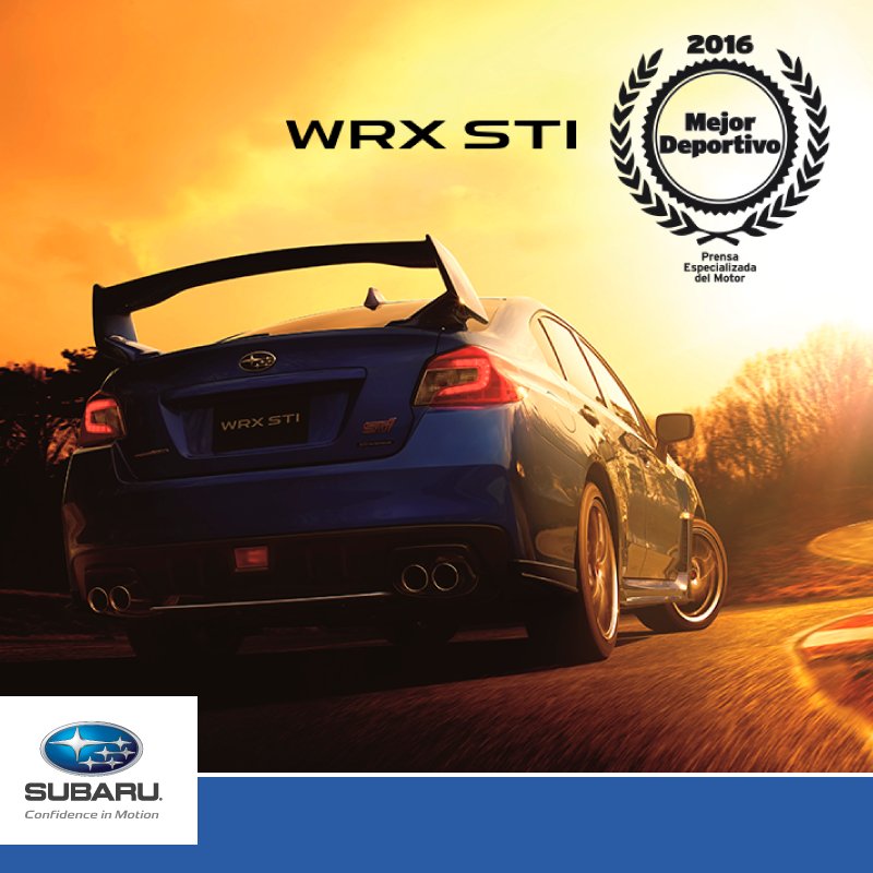 #NewWRXSTi Avanza con estilo, provoca en tu camino con el Mejor Deportivo del 2016.