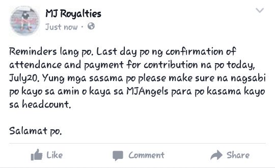 MJRoyalties16's tweet photo. Goodmorning! Reminders lang po. https://t.co/7rUwhD6ByD