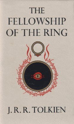 "The Fellowship of the Ring" by J.R.R. #Tolkien 1st appeared today in 1954.  First Edition consisted of 3500 copies.