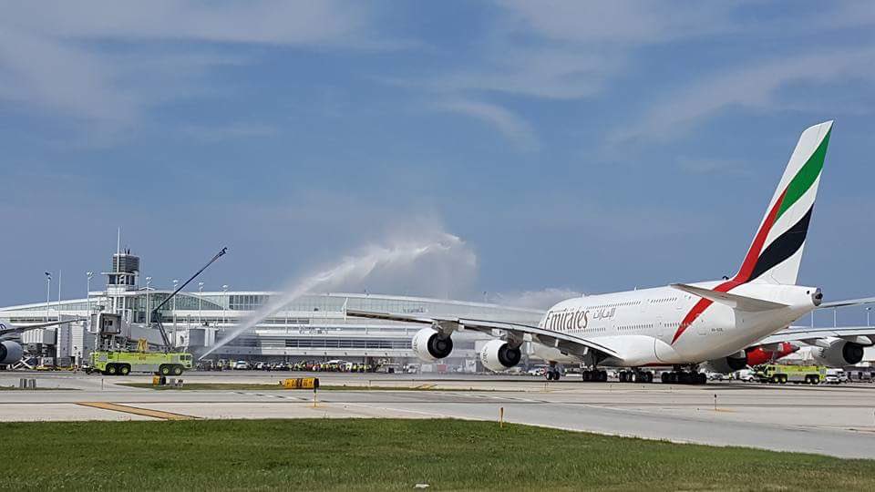 uber_durf's tweet photo. Welcome to ORD....first revenue A380 https://t.co/G2uee69MAn