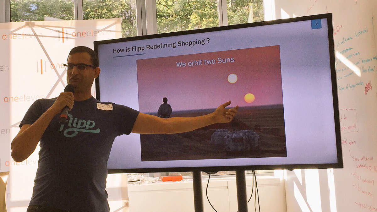 alx_andru's tweet photo. #dataxdesign Redefining #shopping by orbiting two suns! #retailers + #consumers through #trust + #data @getflipp https://t.co/wmzsfG7pEB