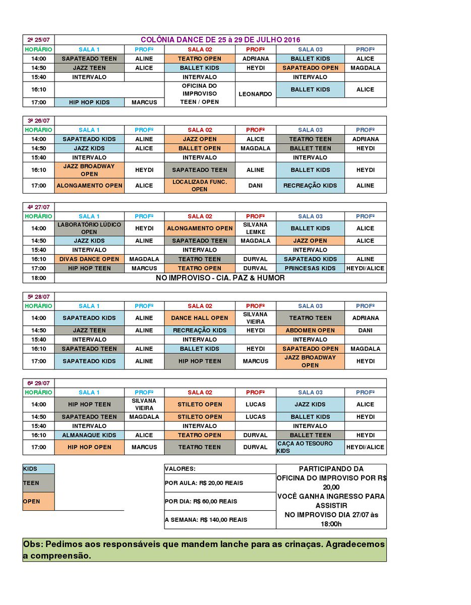 studiomm_66's tweet photo. E assim será nossa programação para a Colônia de Férias!!! Esperamos por vocês! 😍 😘 https://t.co/AK0JGeIhoD