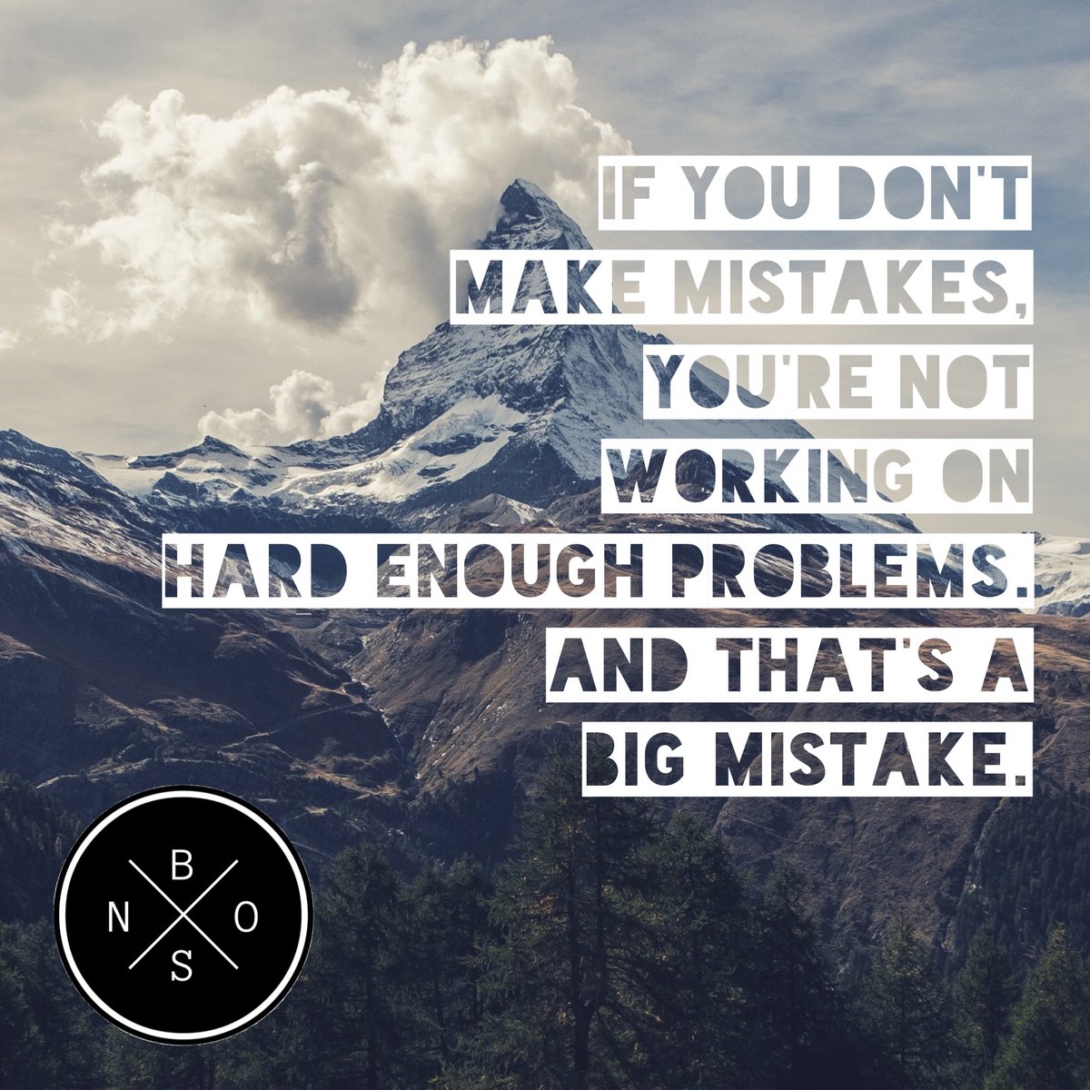 NoBSInsurance's tweet image. Teach your team this message and let them know mistakes are ok! That's how they grow and get better.