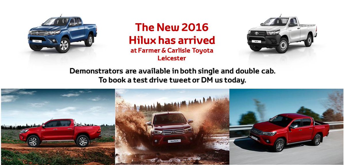 It's here: the new 2016 #Hilux <a href="/derbyhour/">#DerbyHour</a> #westmidshour <a href="/westmidshour/">#westmidshour</a> #hinckleyhour <a href="/hinckleyhour/">#Hinckleyhour</a> @charnwoodhour