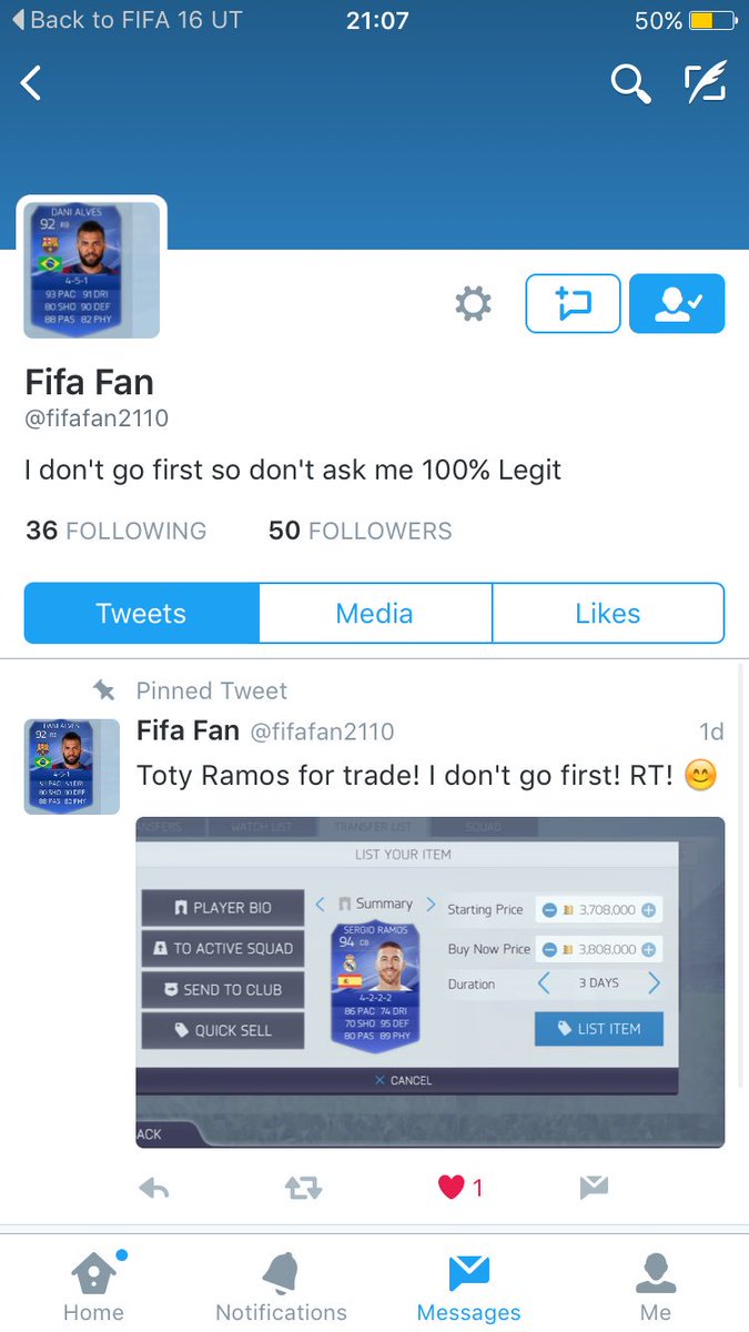 alban1anfutking's tweet image. Scammer @EAFIFAMOBILE @Venatiano @bustoscpk @fifa_vinnu @ribraios