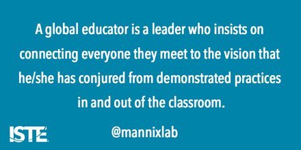 ISTE_ASCD's tweet photo. What does #theglobaleducator look like? #globaled #flatconnections https://t.co/Ri8ScwrHwS