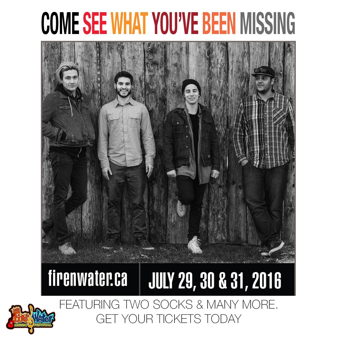 FireWaterFEST's tweet photo. Only 10 days left before we kick of the 10th Annual F&amp;W Festival! Come on out &amp; see Two Socks live in concert! #FNW https://t.co/DyKj3DirRS