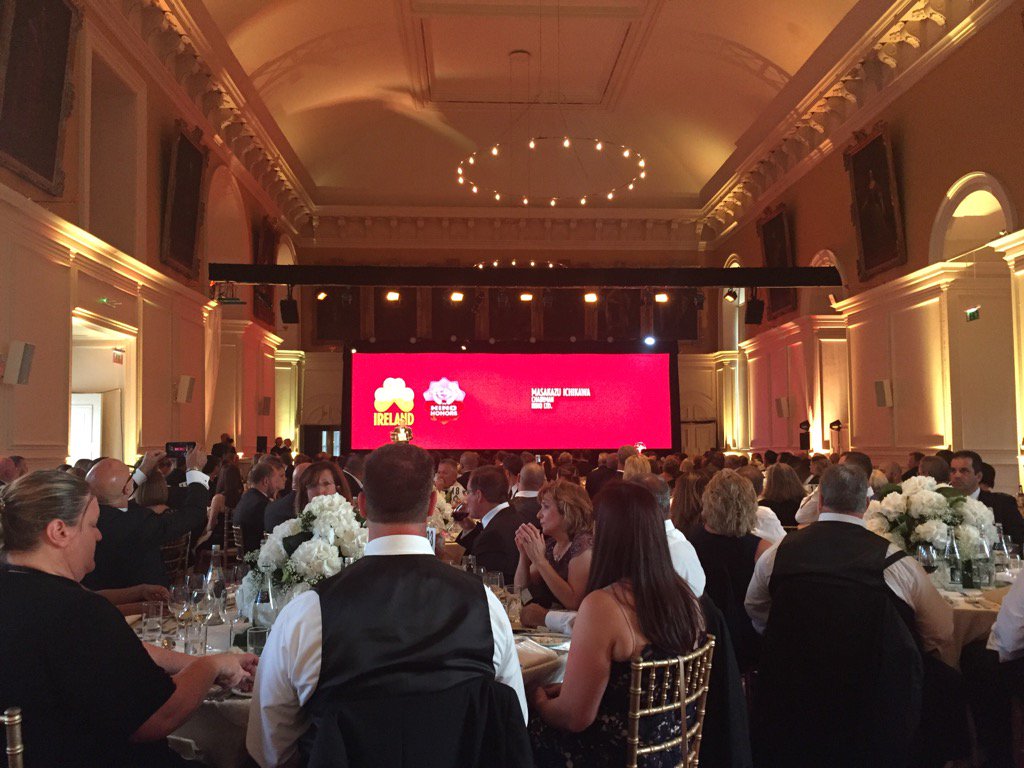 AllidineRob's tweet image. @JillDouglas_MCI @Ron1nC @queeveenS @SoundDesignIE .@MCIDublin Gala Dinner and brand new LED screen