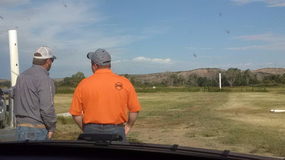 On the Road with Rio: Tony is checking in with a customer in Dixon, WY while sporting our new logo. #RioRoadTrip