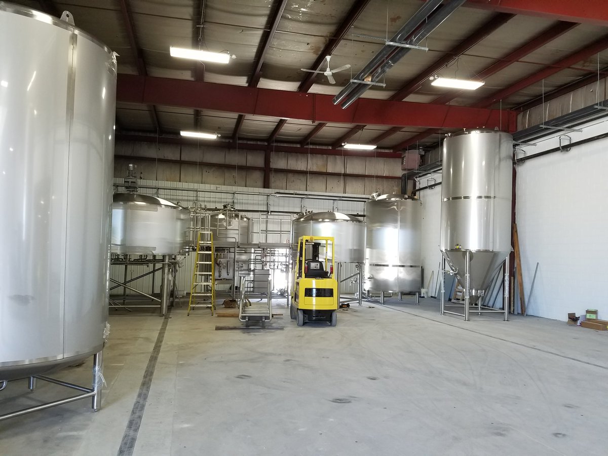 Day 1 of the install was a success! Can't wait to bring in more tanks tomorrow!