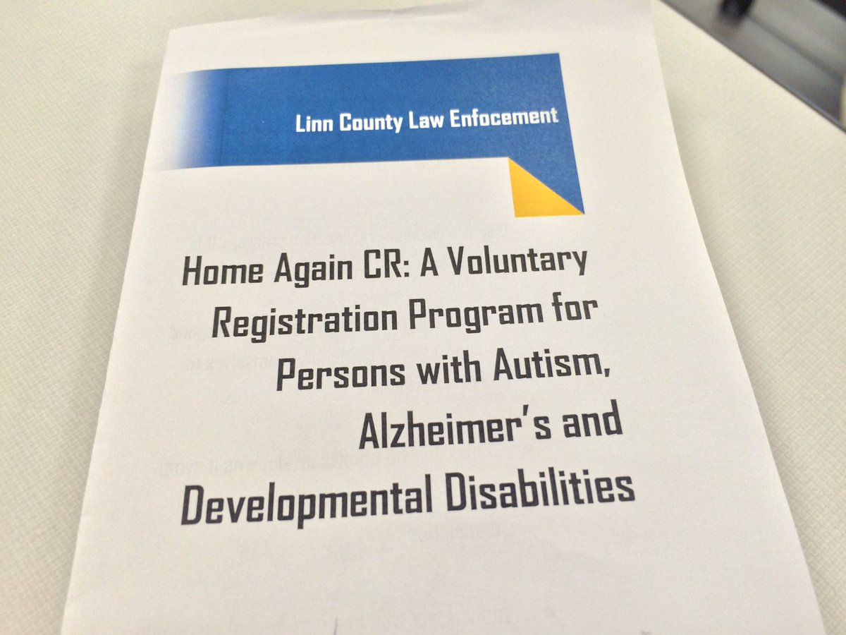 DaveFranzman's tweet photo. Peace of mind. CR police have a new program to help those with Autism or Alzheimer's. See why at 5&amp;6. #KCRG https://t.co/Qnf7mDVDiz