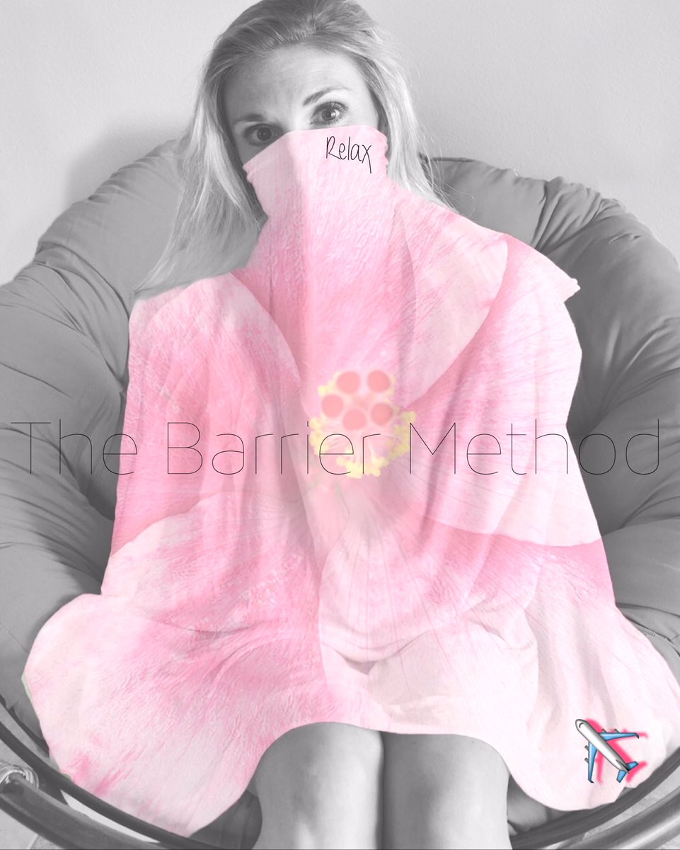 barriermethod's tweet image. This is how we stay warm on the #airplane and help keep germs out. #thebarriermethod #inflight #carryonessentials