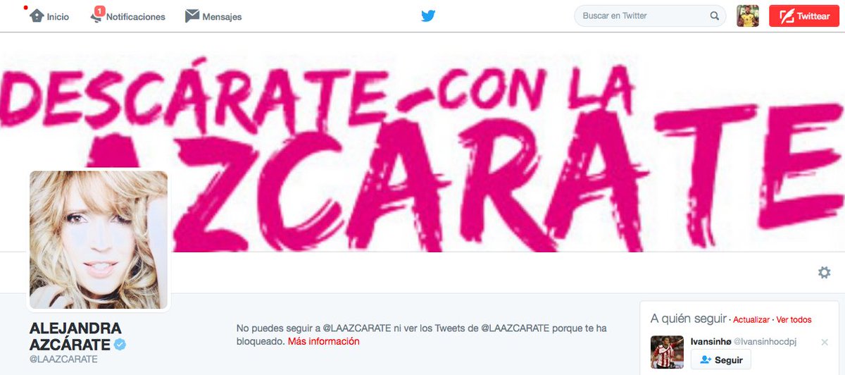 Jacobojeda's tweet photo. #ColombianoQueSeRespete le dice la verdad a la Azcárate y se hace bloquear... #RoboComoLaAzcarate https://t.co/5roOELqFxh