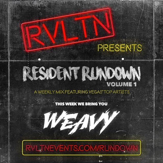 Ravealation's tweet photo. We're happy to introduce RVLTN Resident Rundown!!

This week we bring you... @WeavyOfficial

https://t.co/cPlMv9P5KE https://t.co/sM7vRx9ghl