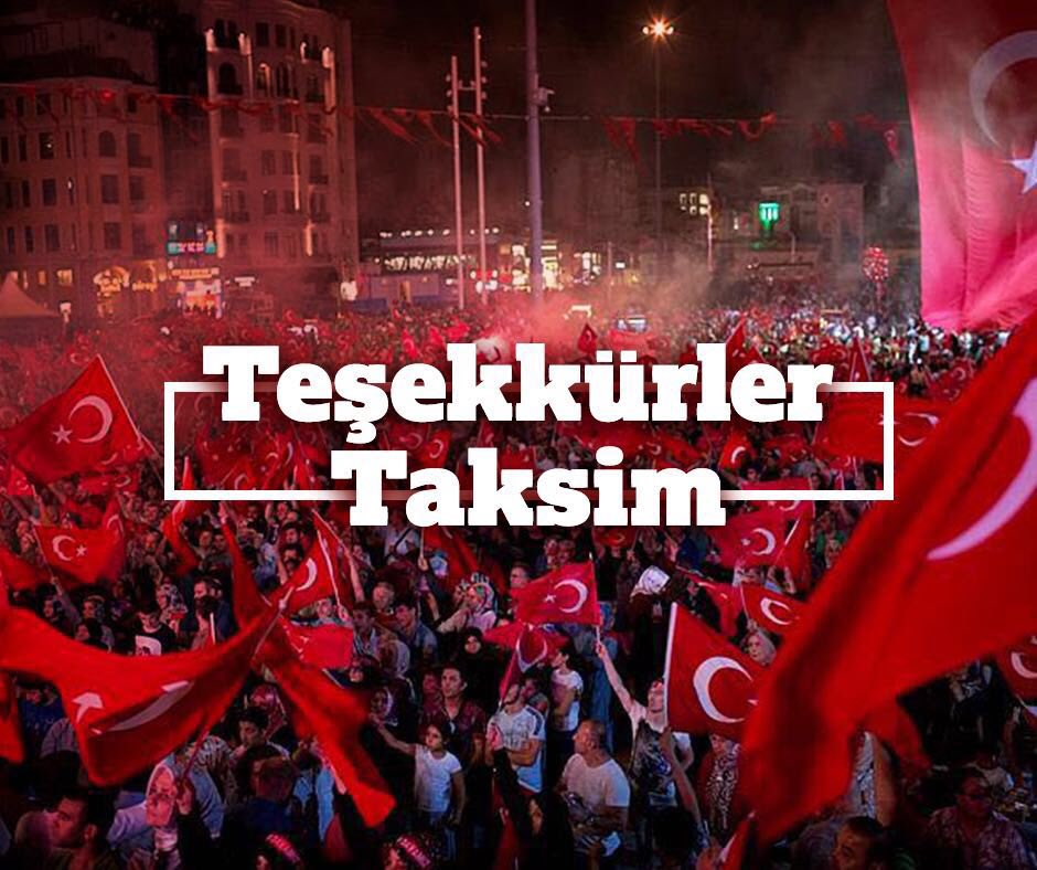 Teşekkürler yiğit insanlar. Teşekkürler hepinize. 

#TürkiyeMeydanlarda