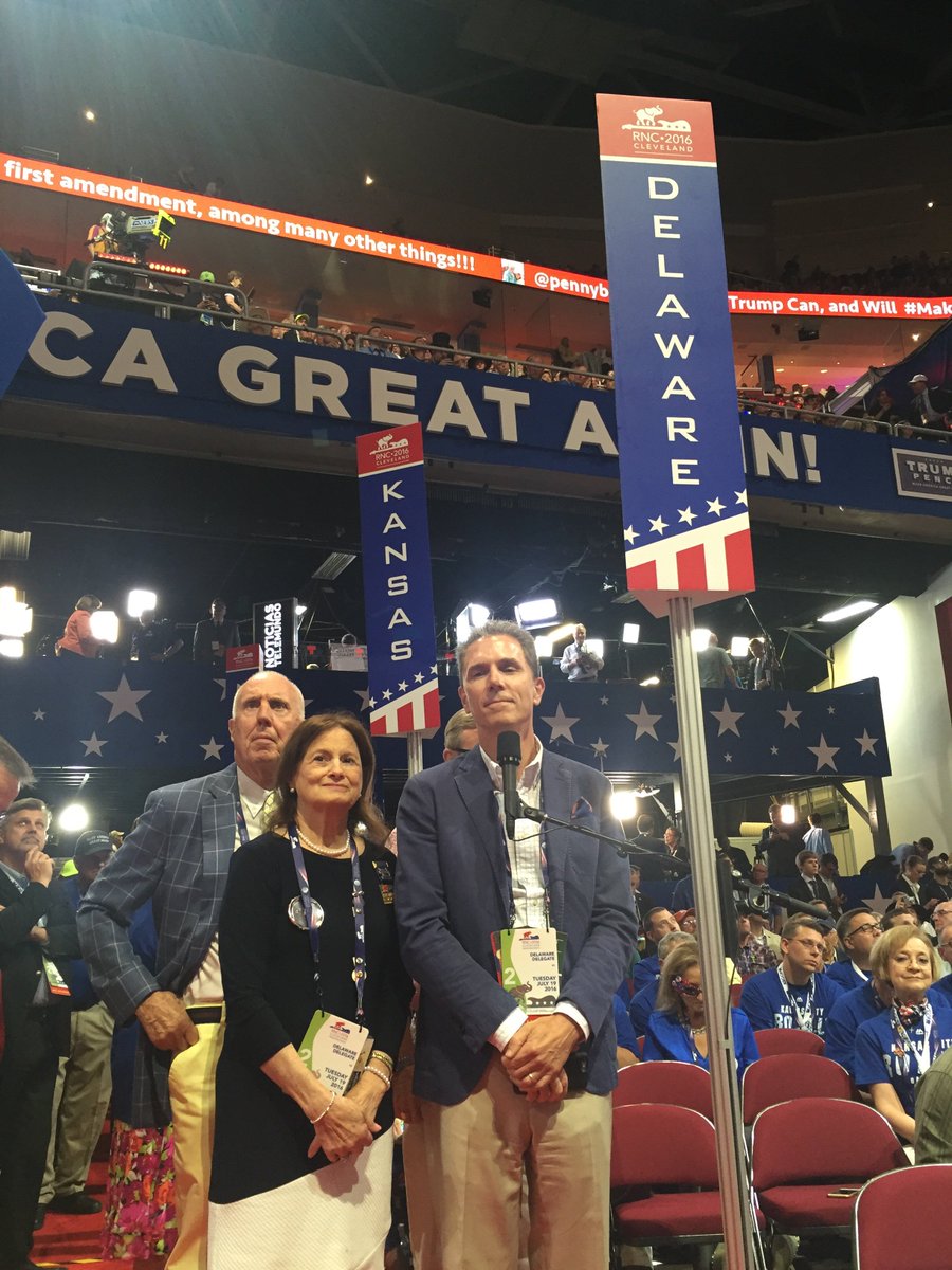 degop's tweet photo. @degop’s Copeland prepares to cast votes at 2016 GOP Convention https://t.co/XpvE5jTwAQ