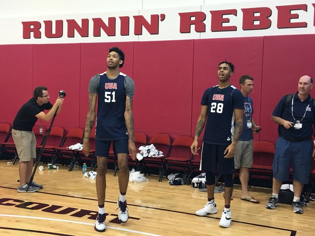 Arash Markazi on X: D'Angelo Russell and Brandon Ingram have impressed  members of Team USA during training camp in Las Vegas.   / X