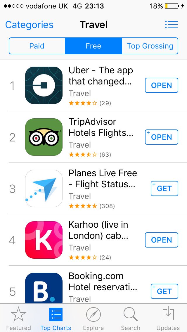DanielIshag's tweet image. Karhoo #4 in the App Store