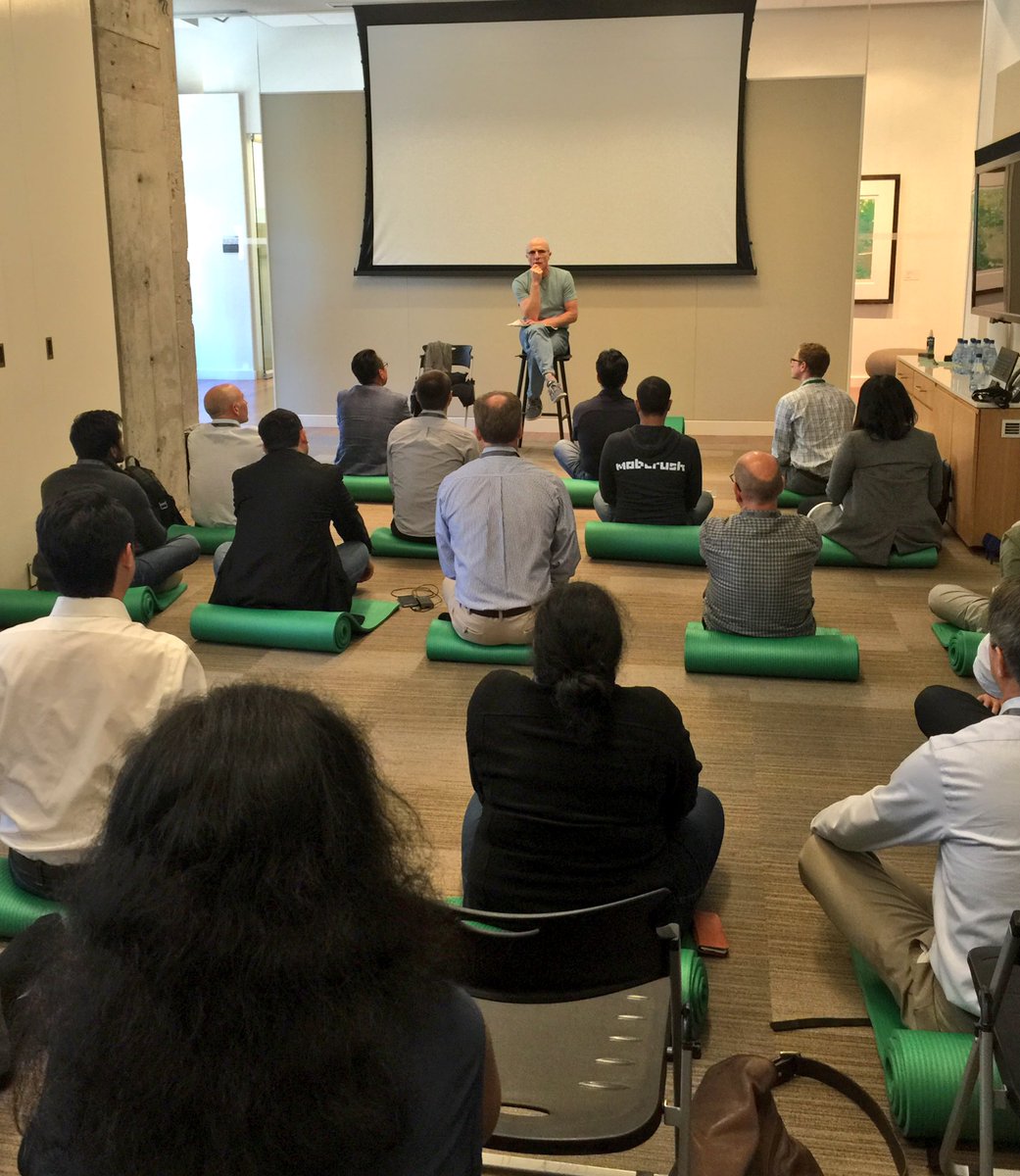 kleinerperkins's tweet photo. Time to meditate with the zen master Randy Komisar. #KPCEOworkshop https://t.co/WqOd4t41rp