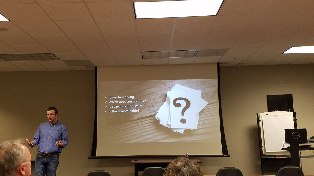 SPSamL's tweet image. Sharepoint User Adoption with @CatapultSystems Mike Donahoo @sasug  #satnug.