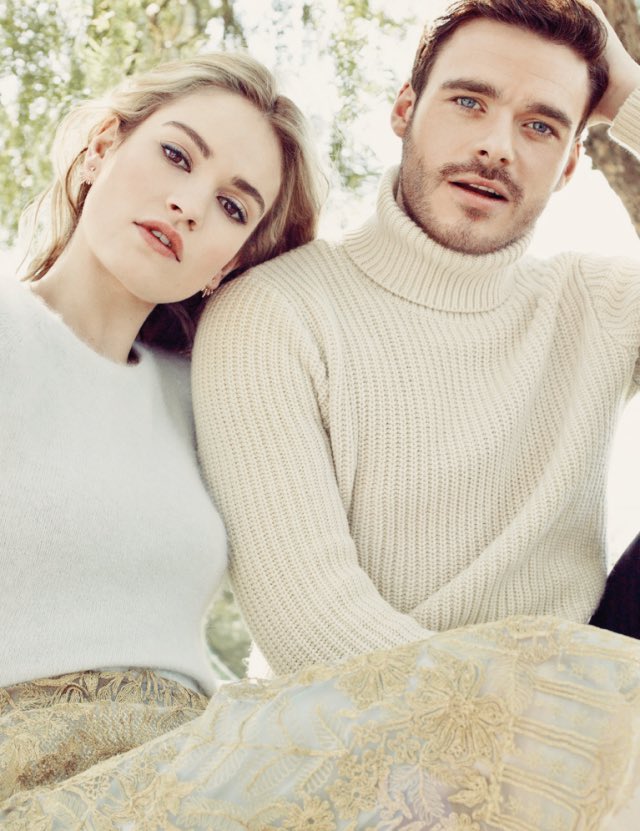 "No. But I wish I’d stolen Richard Madden. Our respective partners might not appreciate that!" — Lily James