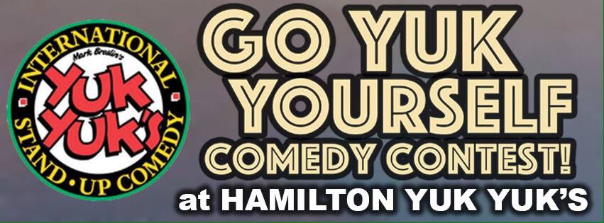 YuksBurlington's tweet photo. Tomorrow night is week 3 of our #GoYukYourself contest! Only $3.50 for a comedy showdown. 9pm. #HamOnt #YukYuks https://t.co/IM7oBWuns1