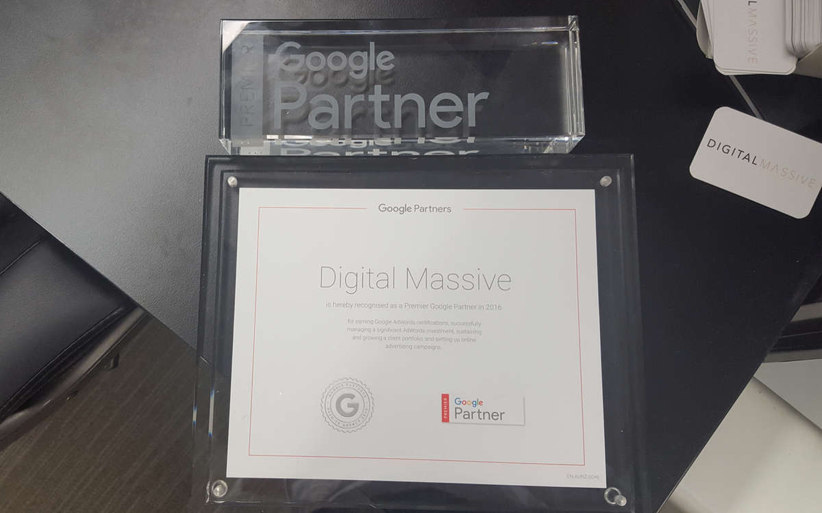 Google Premier Partners. Nice work team!