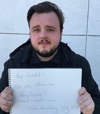 翻訳ブログ Ama 管理人 ドラマ ゲーム オブ スローンズ のサムウェル ターリー役 ジョン ブラッドリー ウエストが本日海外掲示板redditにてａｍａ なんか質問ある を行いました T Co Rciwalp5ir